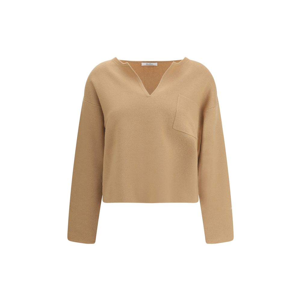 Max Mara Beige Wool Top