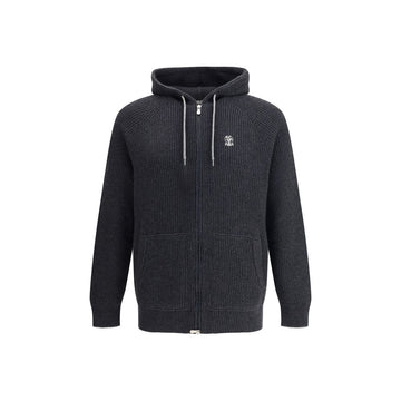 Brunello Cucinelli Black Cashmere Hoodie
