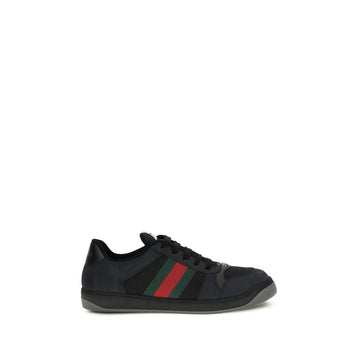 Gucci Black Calf Leather Bos Taurus Sneakers