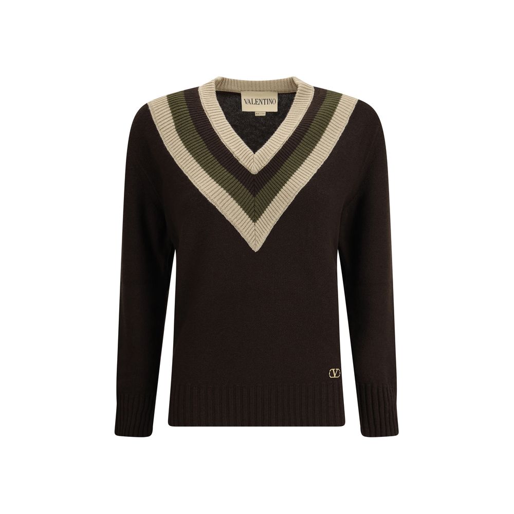 Valentino Beige Fleece Wool Sweatshirt