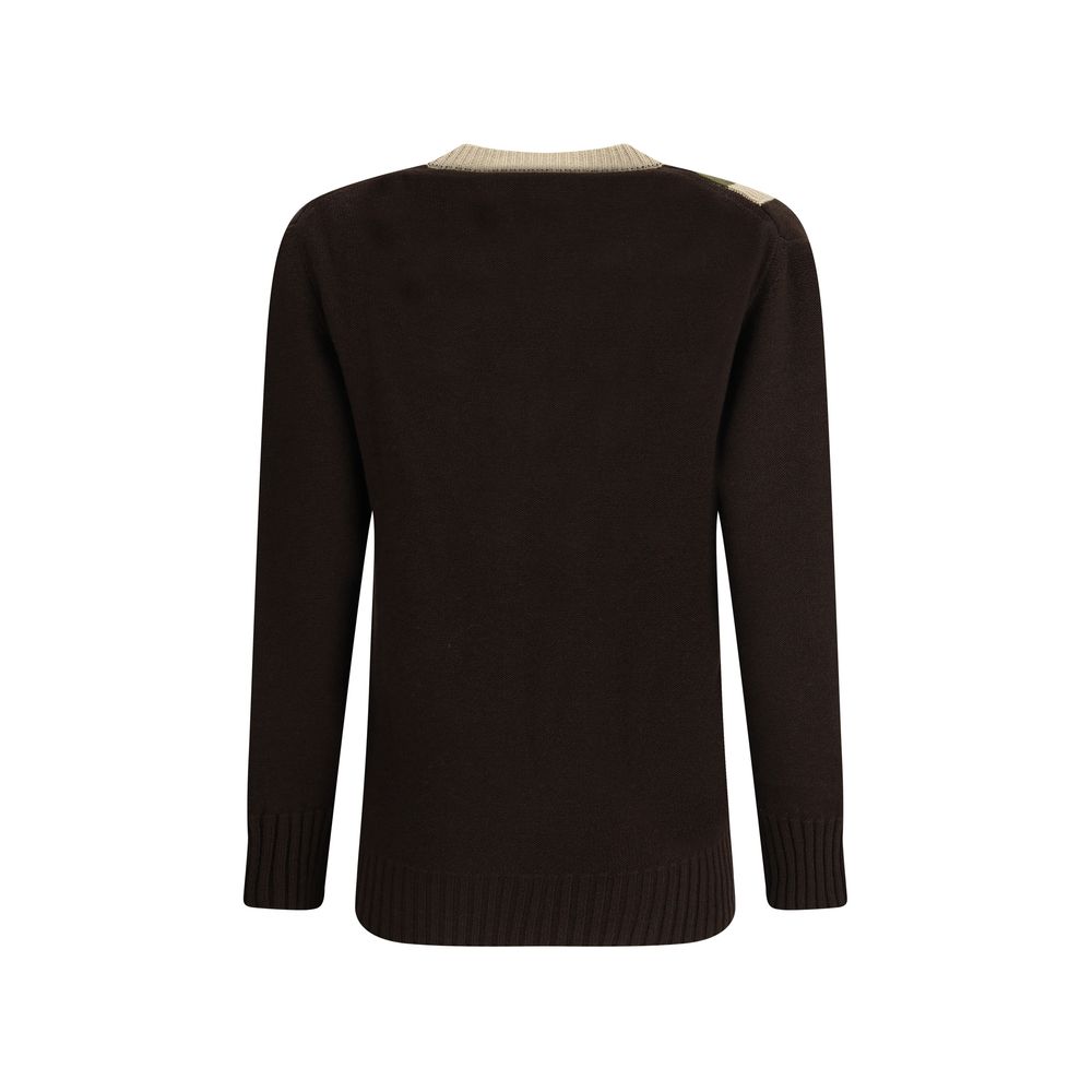 Valentino Beige Fleece Wool Sweatshirt