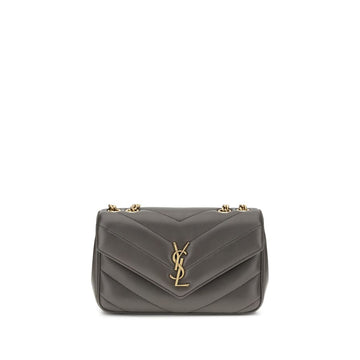 Saint Laurent Gray Lamb Ovis Aries Aries Shoulder Bag