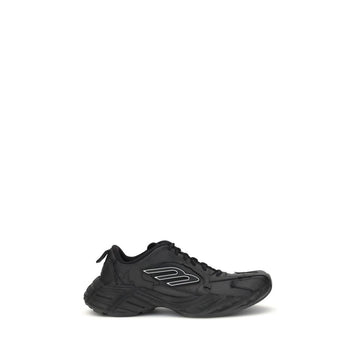 Balenciaga Black Calf Leather Bos Taurus Athletic Sneakers