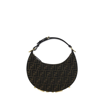 Fendi Brown Fabric Shoulder Bag