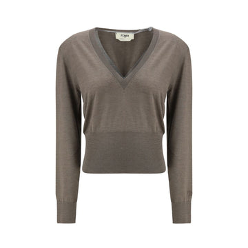 Fendi Brown Cashmere Cashmere Sweater