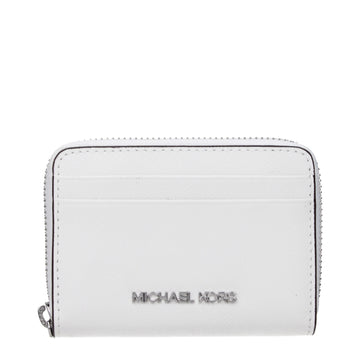 Michael Kors White Leather Cardholder