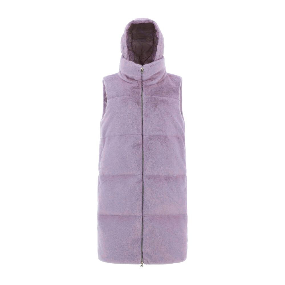 Herno Purple Polyamide Coat