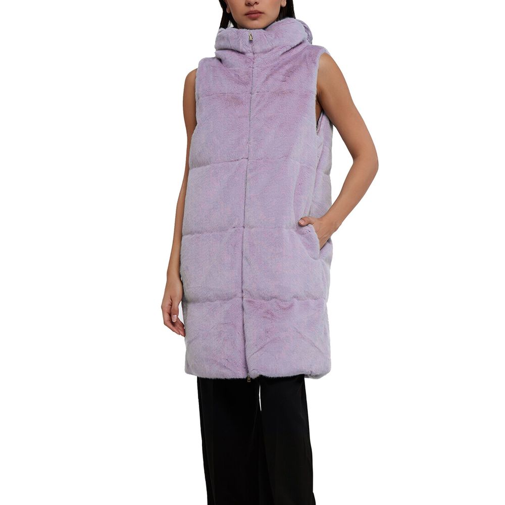 Herno Purple Polyamide Coat