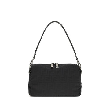 Fendi Black Nylon Shoulder Bag