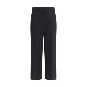 Max Mara Black Fleece Wool Casual Pants