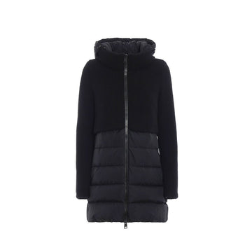Herno Black Polyamide Coat