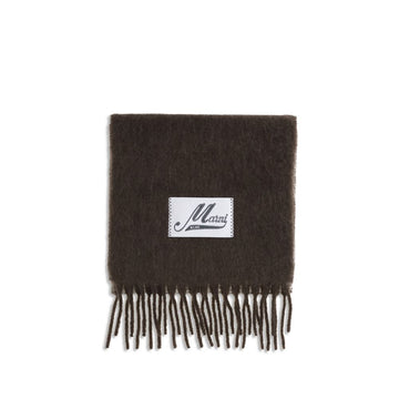 Marni Brown Wool Scarf