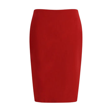 Saint Laurent Red Viscose Skirt