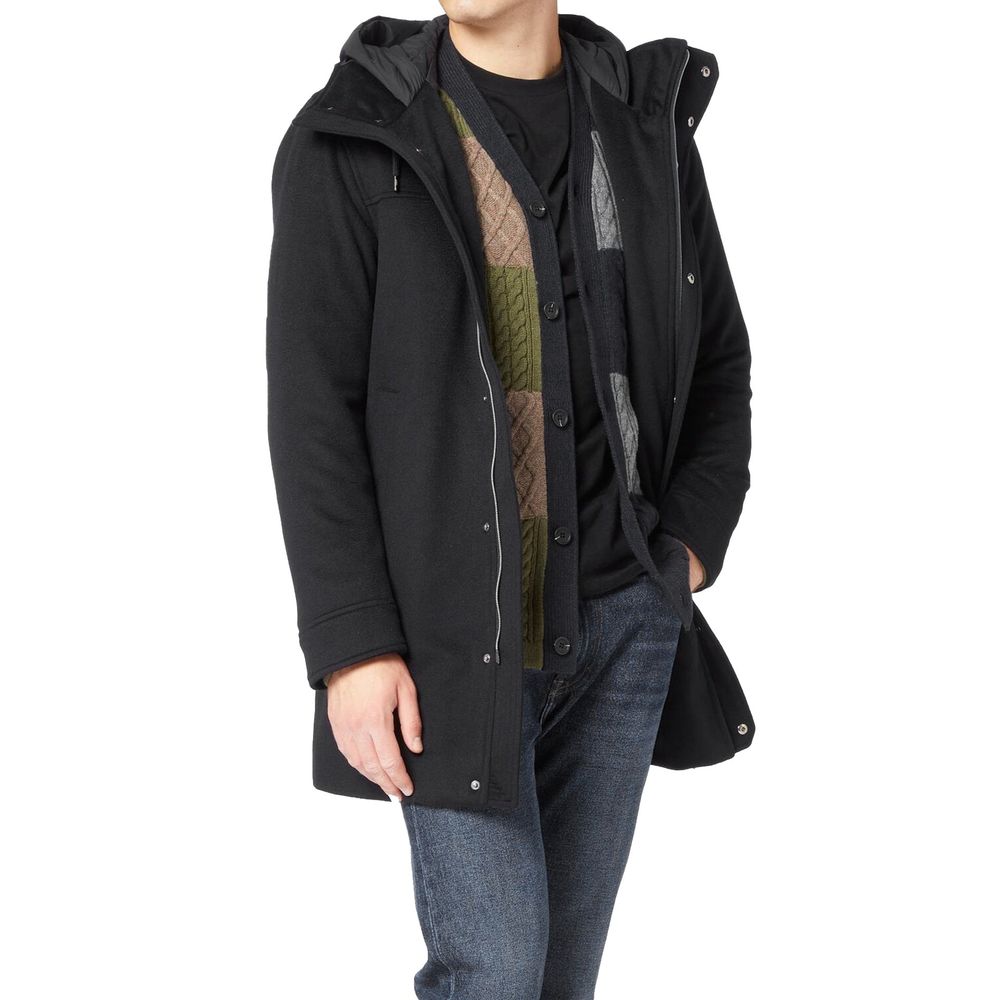 Herno Black Cashmere Coat