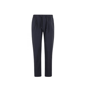 Herno Blue Wool Casual Pants