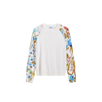 Desigual White Viscose Sweatshirt