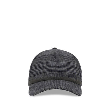 Brunello Cucinelli Gray Fleece Wool Cap (Baseball Hat)