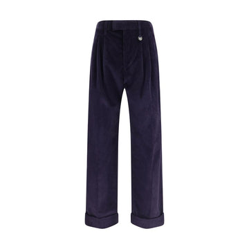 Burberry Blue Cotton Pants