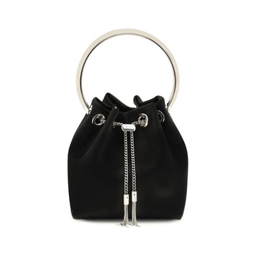 Jimmy Choo Black Silk Backet Bag