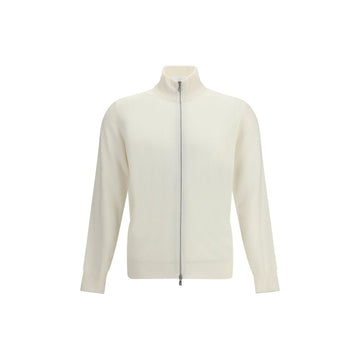 Brunello Cucinelli White Cashmere Cardigan