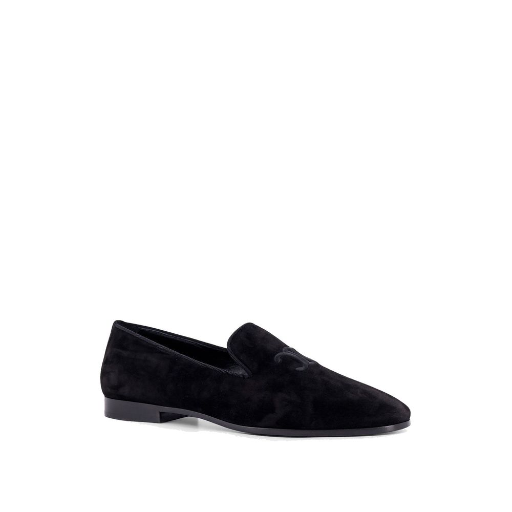 Celine Black Calfskin Slip-On Loafers