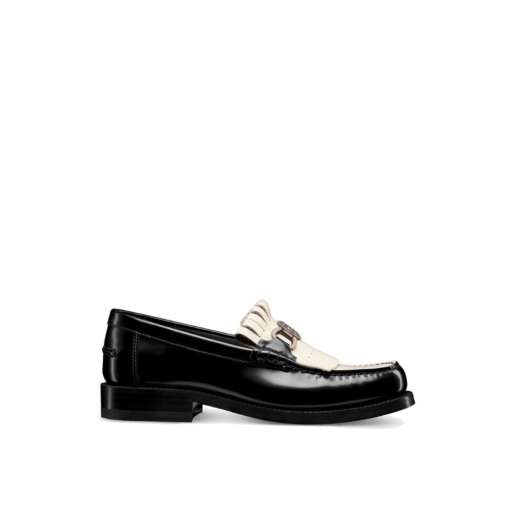 Dior Black Calfskin Slip-On Loafers