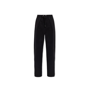Versace Black Cotton Casual Pants