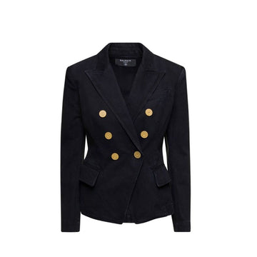 Balmain Black Cotton Blazer