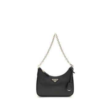 Prada Black Recycled Polyamide Shoulder Bag