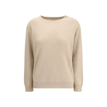 Brunello Cucinelli Beige Cashmere Cashmere Sweater