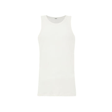 Jil Sander White Cotton Sleveless Jacket