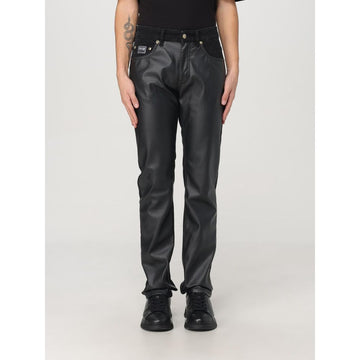 Versace Jeans Black Leather Pants