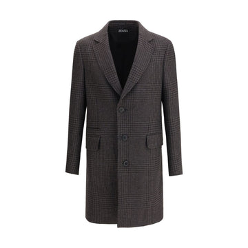 ZEGNA Brown Wool Coat