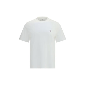 Brunello Cucinelli White Cotton T-Shirt