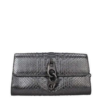 Tom Ford Gray Skin Clutch Bag