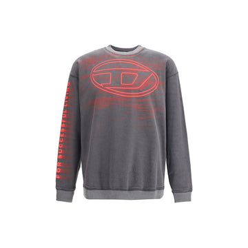Diesel Gray Cotton Sweatshirt