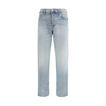 Diesel Blue Cotton Tapered Jeans
