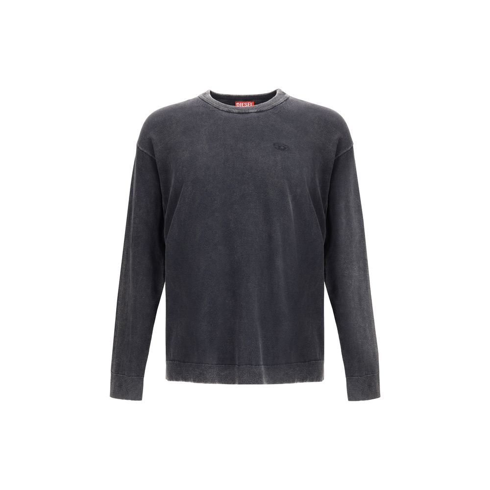 Diesel Gray Cotton Sweatshirt