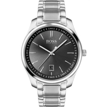 Hugo Boss Gray Stainless Steel Dress Watch