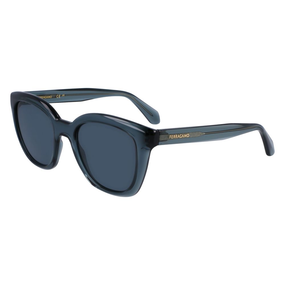Ferragamo Blue Injected Sunglasses
