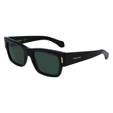 Ferragamo Black Acetate Sunglasses