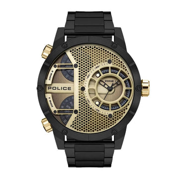 Police Black Stainless Steel Dress Watch