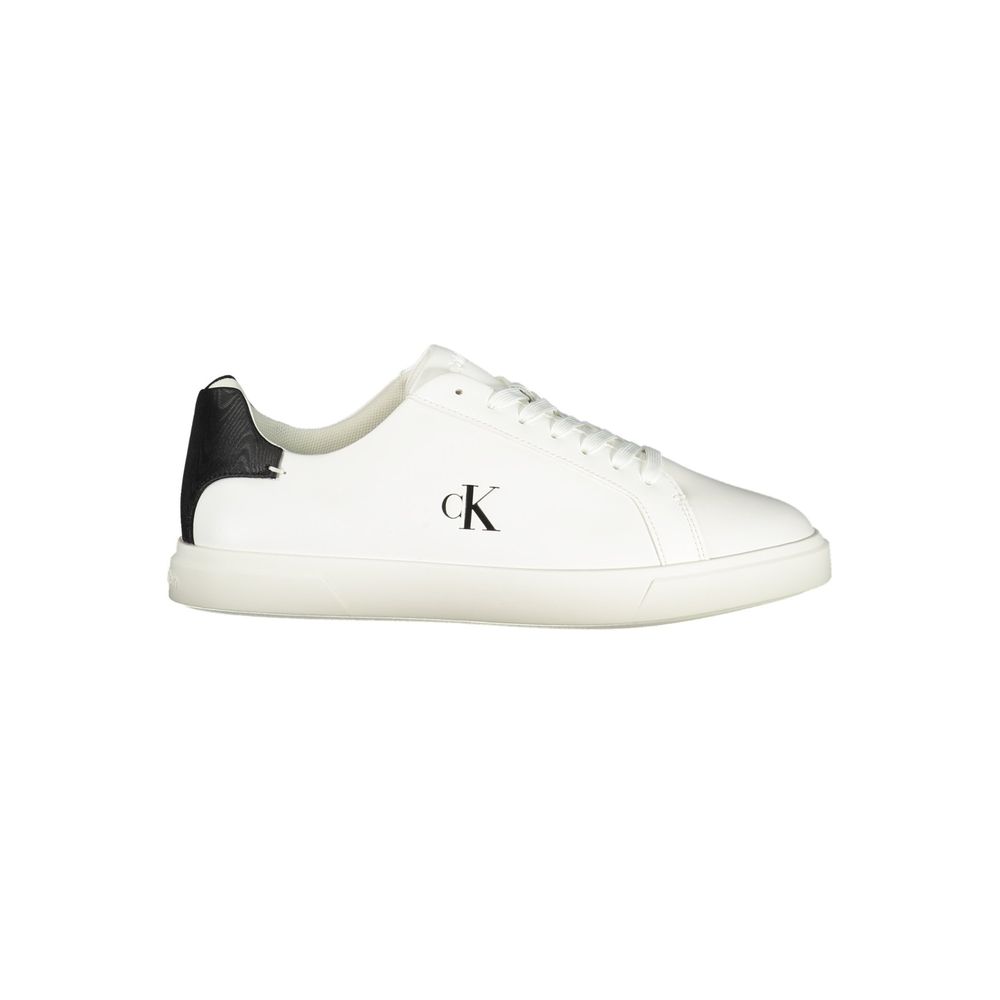 Calvin Klein White Polyester Sneaker