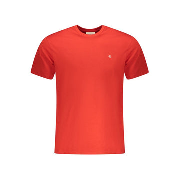 Calvin Klein Red Cotton Men T-Shirt