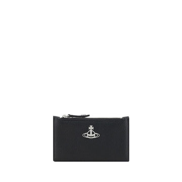 Vivienne Westwood Black Calf Leather Bos Taurus Wallet