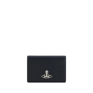 Vivienne Westwood Black Calf Leather Bos Taurus Wallet