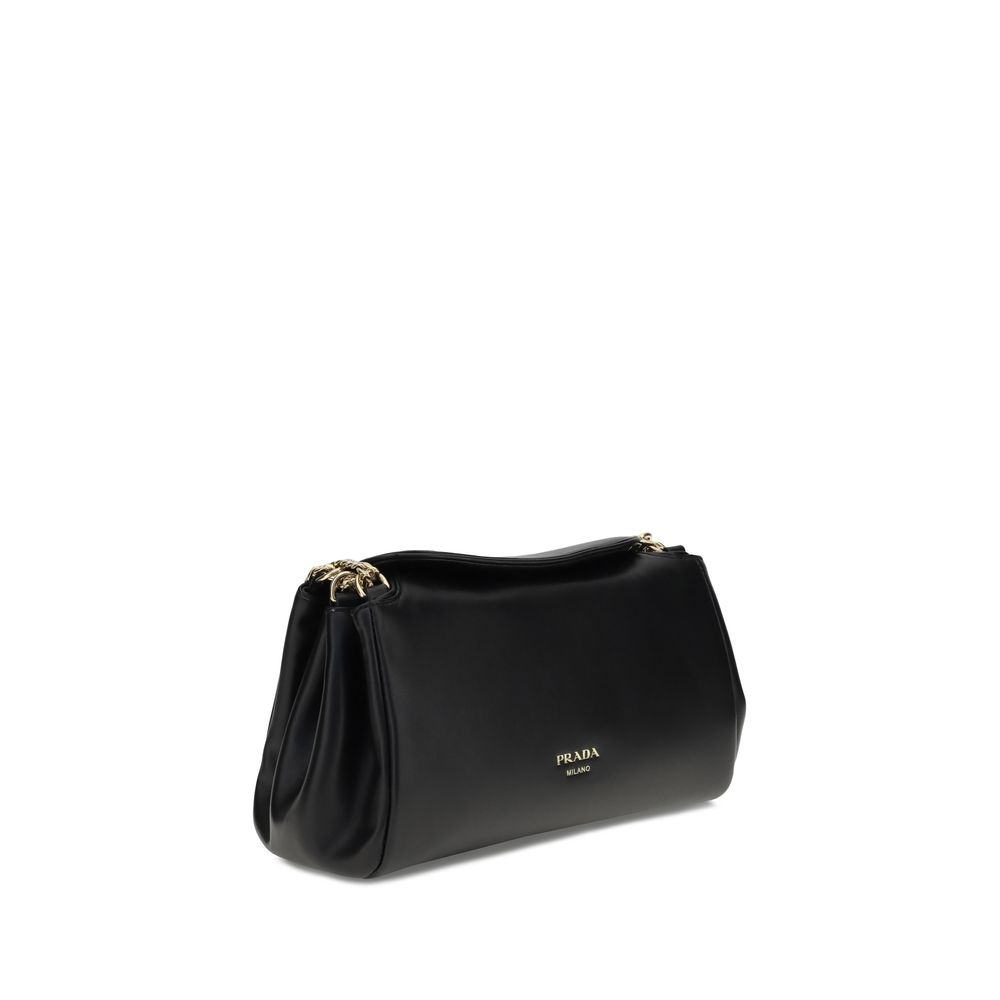Prada Black Lamb Ovis Aries Aries Shoulder Bag