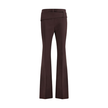Max Mara Purple Polyester Dress Pants