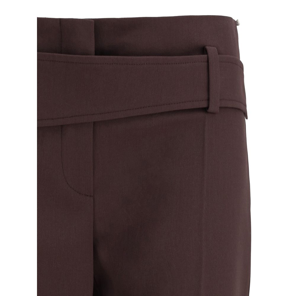 Max Mara Purple Polyester Dress Pants