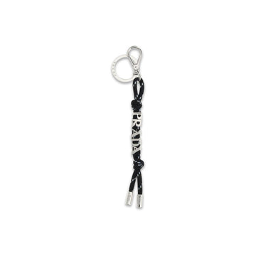 Prada Black Recycled Polyamide Keychain